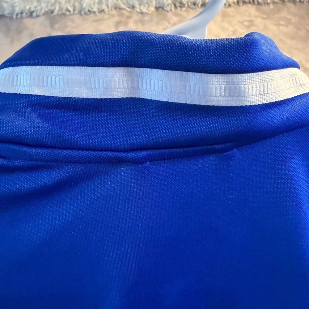 adidas Men's Blue Full-Zip Performance Track Jacket